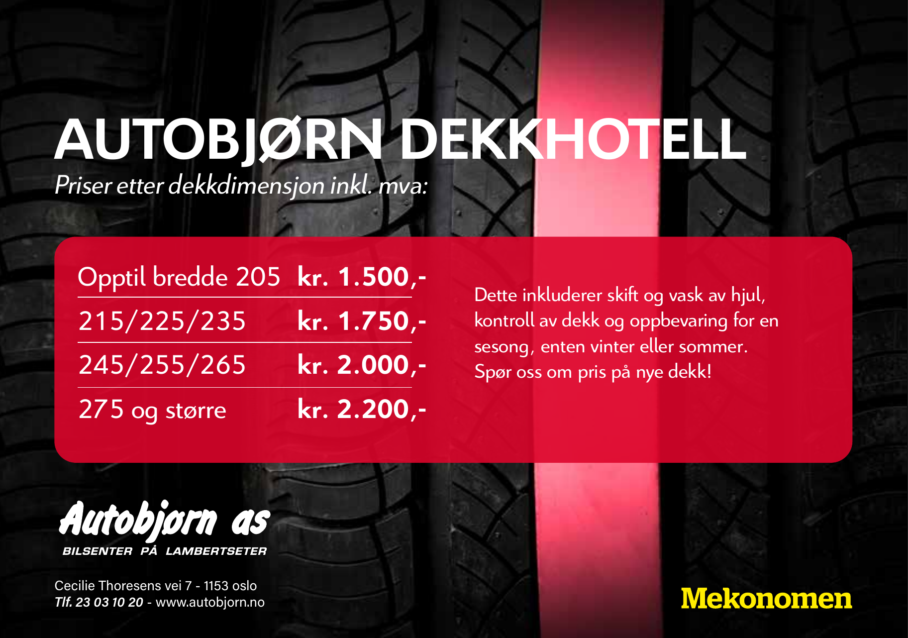 Autobjørn dekkhotell